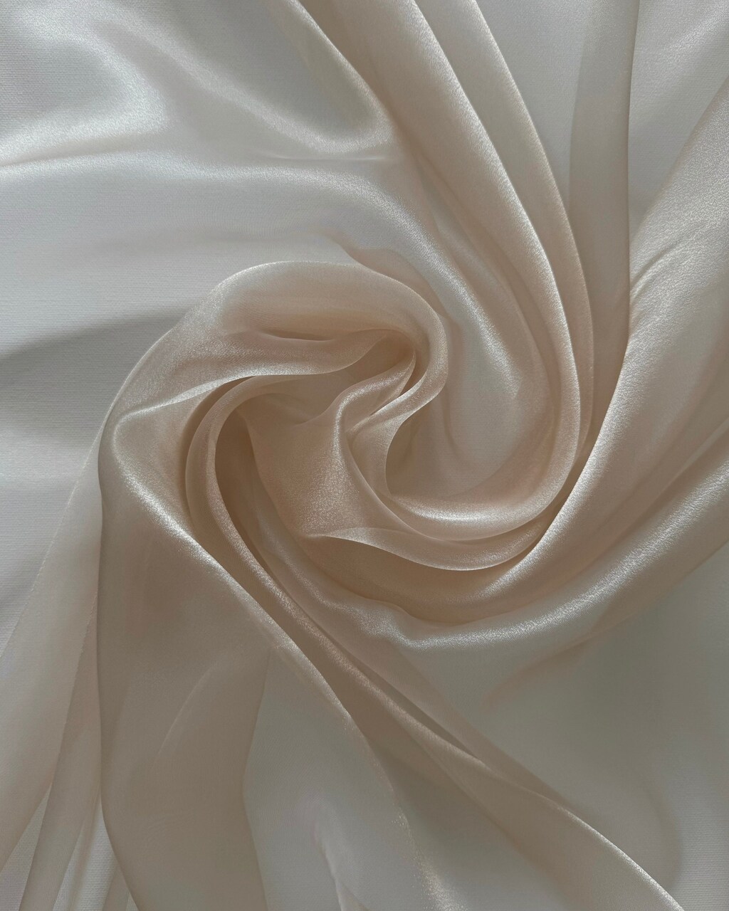 Nude Crystal Organza Fabric by the Yard, 60" Wide Sheer Lightweight Organza for Wedding Dresses, Event Decor, Curtains & Sewing